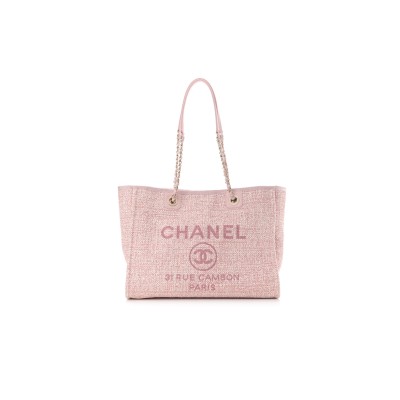 CHANEL LUREX BOUCLE SMALL DEAUVILLE TOTE 1096254 (34*27*17cm)
